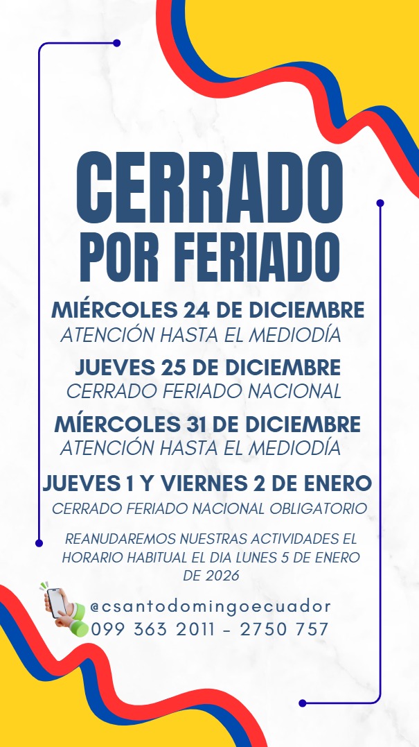 El Consulado en Santo Domingo de los Tsáchilas informa sus horarios en Navidad y Año Nuevo 2025