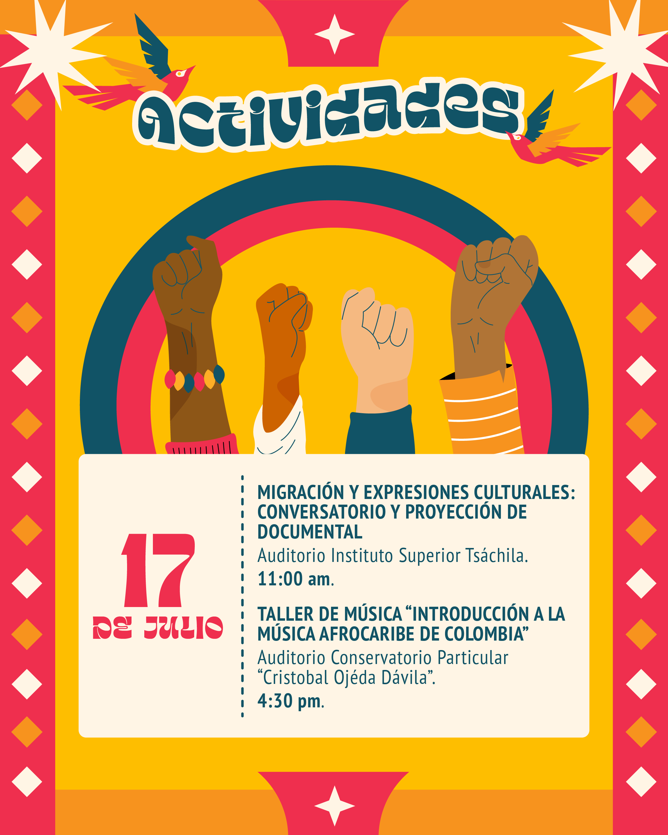 Celebración del aniversario 216 de la Independencia de la República de Colombia en Santo Domingo de los Tsáchilas