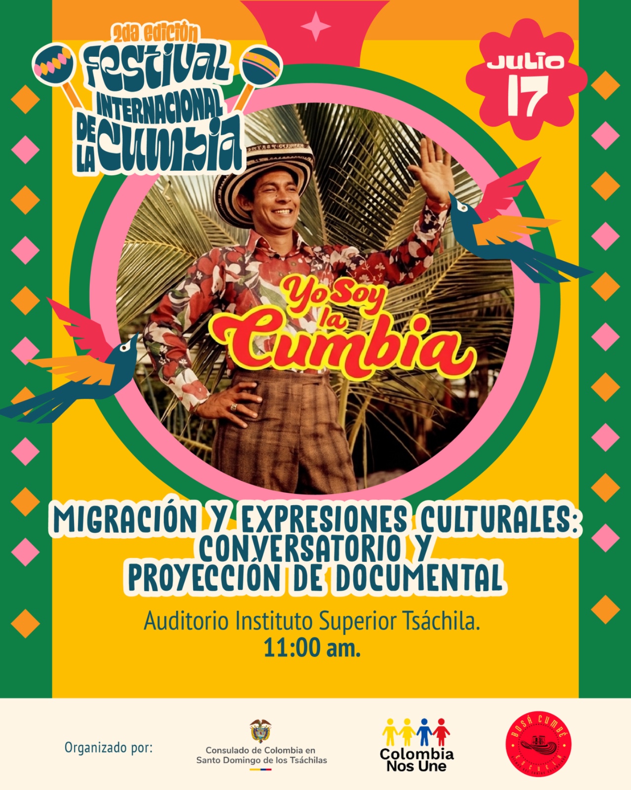 Celebración del aniversario 216 de la Independencia de la República de Colombia en Santo Domingo de los Tsáchilas